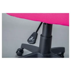 Sedia Rosa con Ruote Colorata Poltrona Cameretta Regolabile e Girevole
