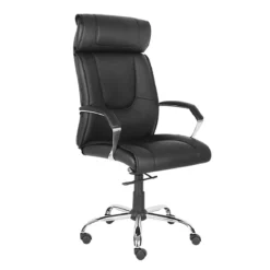 Sedia Ufficio con Ruote Imbottita Nera Braccioli Cameretta Poltrona Ergonomica