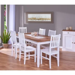 2 Sedie Bianche in Legno Massello Moderne da Salotto per Cucina Soggiorno Design
