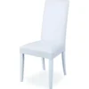2 Sedie Ecopelle Bianche Cucina Imbottite Legno Moderna Sala da Pranzo Salotto