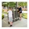 Set Birreria Richiudibile in Resina Tavolo 2 Panche Giardino Esterno Pieghevole