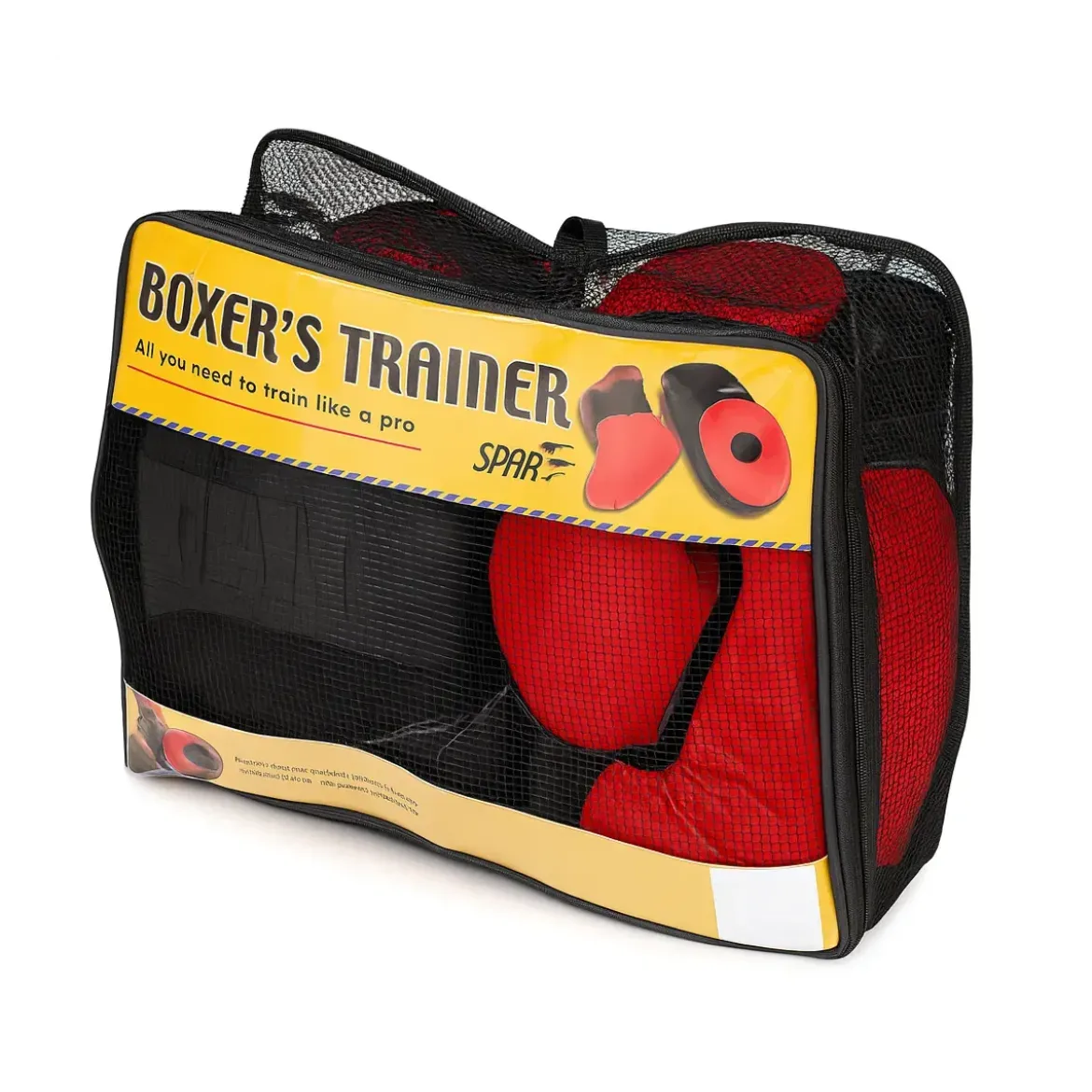 Set Boxe Guantoni 6 oz con Paracolpi 45 mm per Allenamento Rosso