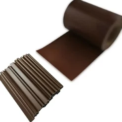 Set 20 Clip Finecorsa per Rotolo Frangivista in PVC Marrone 19 cm