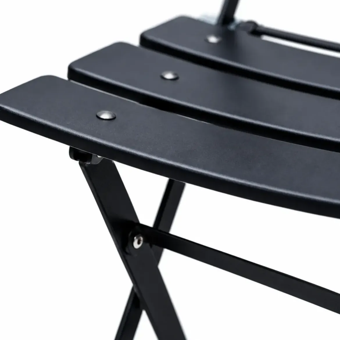 Set da Giardino Tavolo Rotondo e 2 Sedie da Esterno Pieghevoli Salvaspazio
