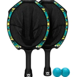 Set Lanciapalla 2 Racchette Effetto Fionda Palline Gioco da Esterno