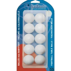 Set 10 Palline per Calciobalilla Standard Bianco in Polipropilene