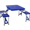 Set Pieghevole Picnic in Alluminio Abs Tavolo con Panche Campeggio
