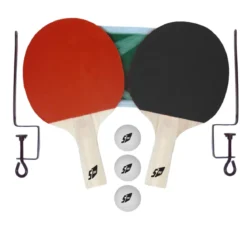 Set Ping Pong 2 Racchette 3 Palline Rete Inclusa Tennis da Tavolo