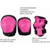 Set Protezioni Bambini Fucsia con Ginocchiere Gomitiere e Polsiere