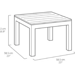 Set Salotto da Giardino Rattan Sintetico Grafite con Cuscini 4 Posti