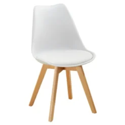 Set 6 Sedie Bianco Ecopelle Legno Imbottita Salotto Moderna Salotto Soggiorno