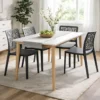 Set 4 Sedie da Pranzo Antracite in Polipropilene da Interno Esterno