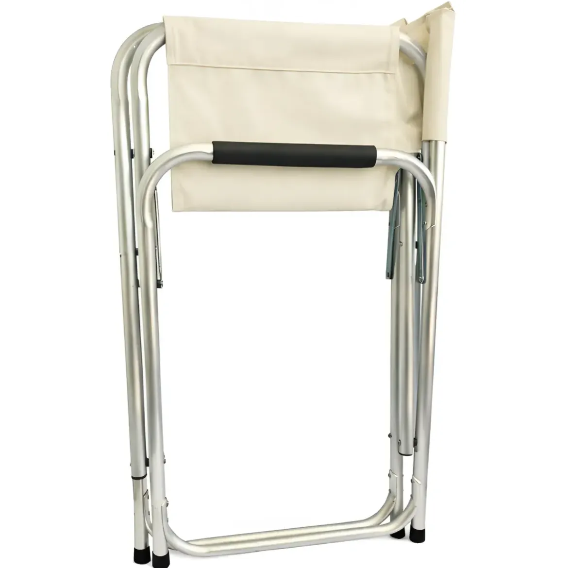Set 6 Sedie da Regista Pieghevoli Beige Struttura Alluminio da Esterno