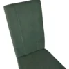 Set 2 Sedie in Tessuto Verde 45x46,5x100 cm Gambe Rovere Sala da Pranzo