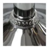 Set 2 Sgabelli in Velluto con Imbottitura Girevoli Grigio Regolabili con Schienale