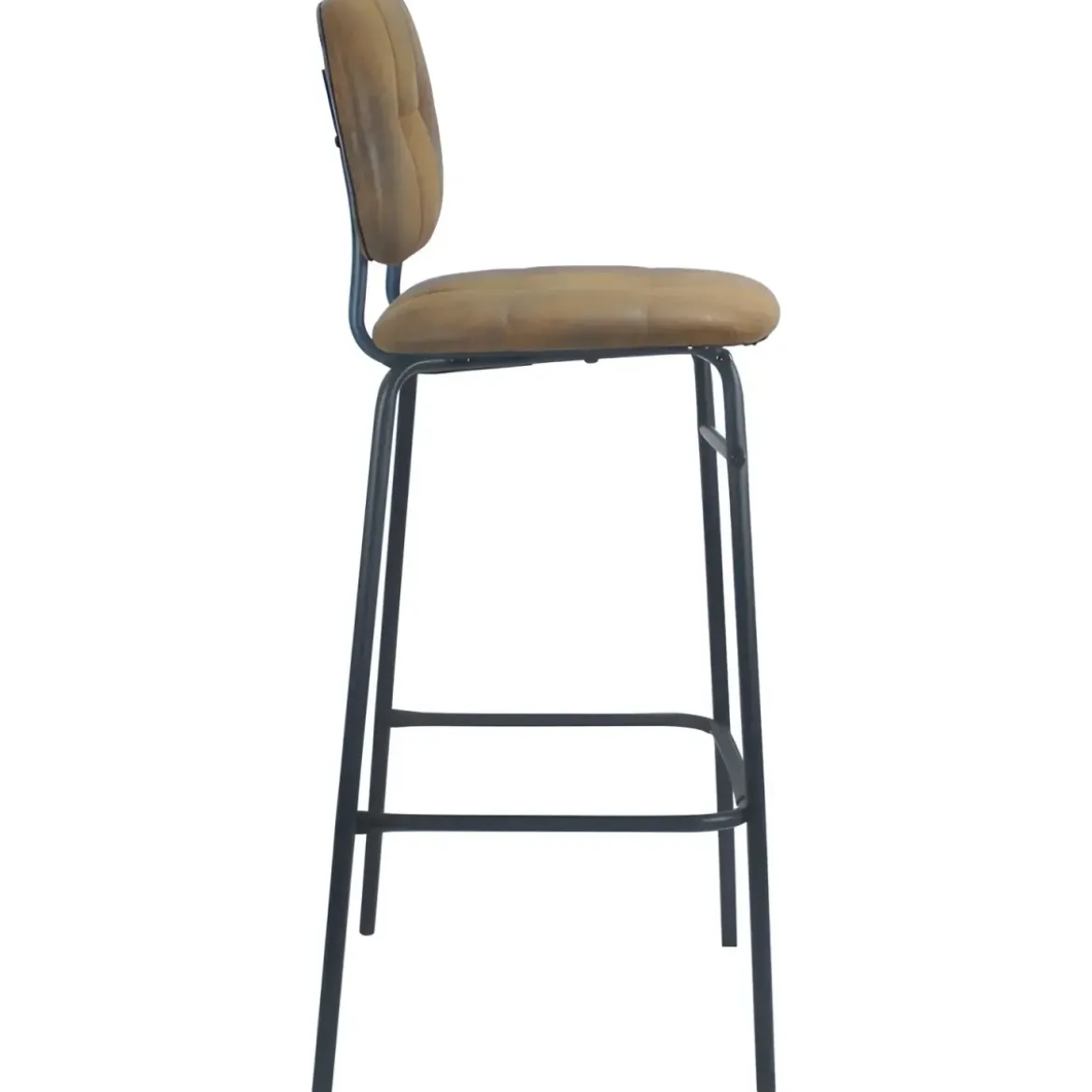 Set 2 Sgabelli Velluto Ruggine Sedie da Bar Schienale Gambe Metallo