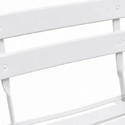 Set Tavolo Rotondo e 2 Sedie Pieghevoli per Terrazzo Giardino Balcone Esterno