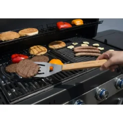 Set 3 Utensili Barbecue Campignaz Pinza Paletta Forchetta Inox Legno