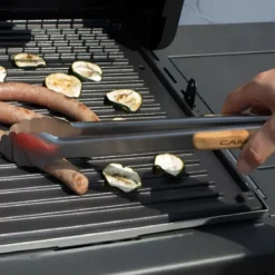 Set Utensili Barbecue Campignaz 9 Pezzi Manico in Legno Borsa Tessuto