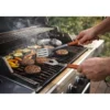 Set 3 Utensili Barbecue Pinza Paletta Forchetta Acciaio Inox Legno