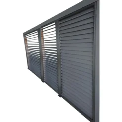 Set 3 Veneziane Laterali Alluminio per Pergola Bioclimatica Lato 3,6 m