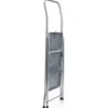 Sgabello Scaletta Pieghevole Facal 3 Gradini 37x25 Acciaio Nero Salvaspazio