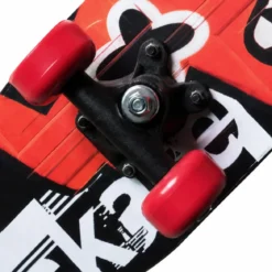 Skateboard Bambini 60x15cm con Cuscinetti ABEC1 Ruote PVC Mostri