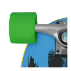Skateboard Compatto 48 cm in Legno con Maniglia Doppia per Principianti