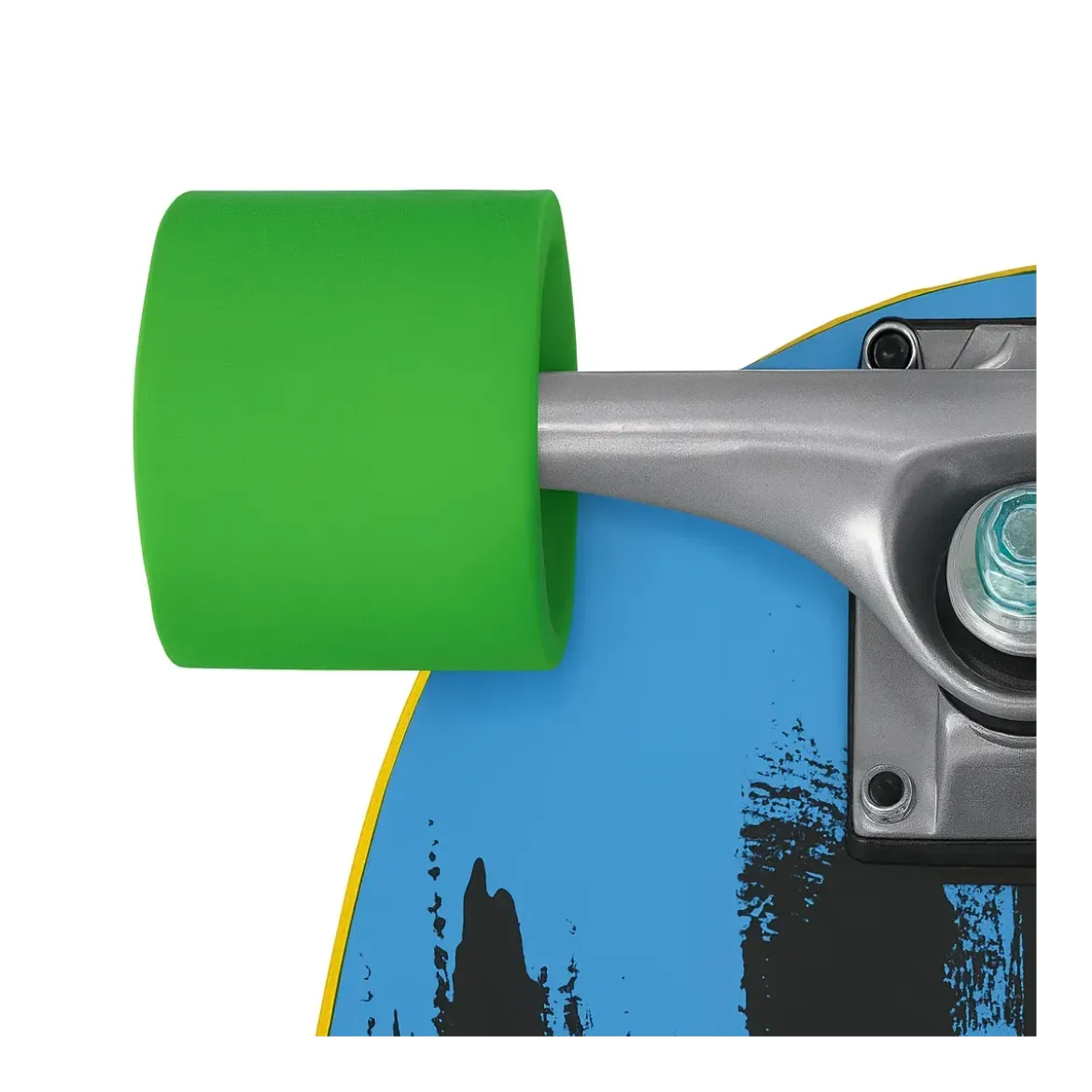 Skateboard Compatto 48 cm in Legno con Maniglia Doppia per Principianti