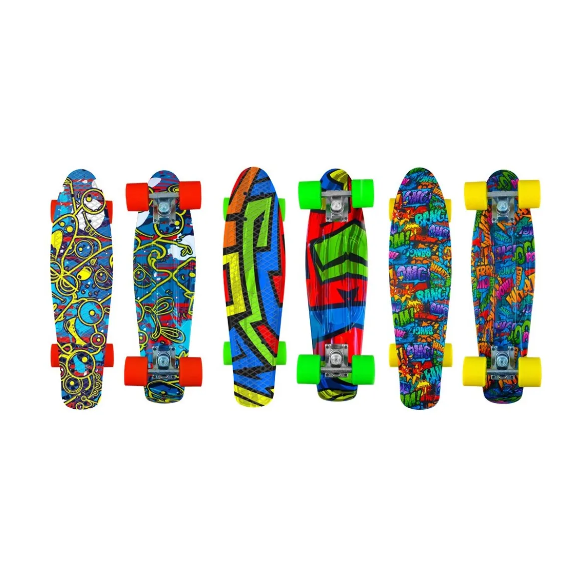 Skateboard Tavola in PP 57cm Ruote PVC 100kg Skate Alluminio per Bambino Adulto