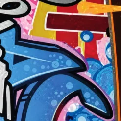 Skateboard 79x20 Acero 7 Strati con Cuscinetti ABEC7 Street Graffiti