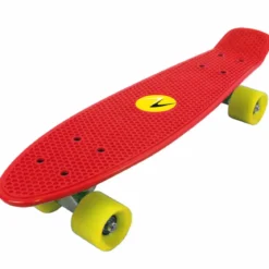 Skateboard 57x15 Rosso con Cuscinetti ABEC7 in Polipropilene
