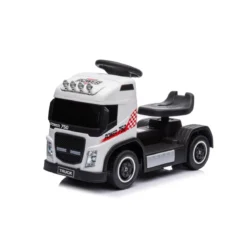 Small Truck Bianco Elettrico per Bambini a Batteria 6 V con Suoni e Luci