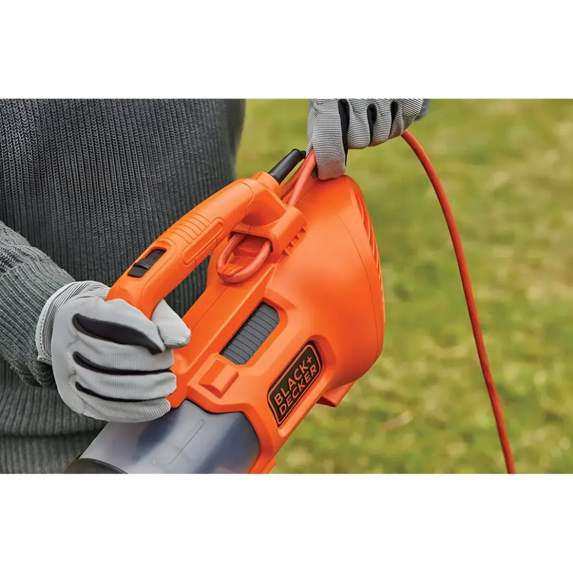 Soffiatore Black+Decker Assiale Elettrico 1850W a Filo Pulizia Giardino