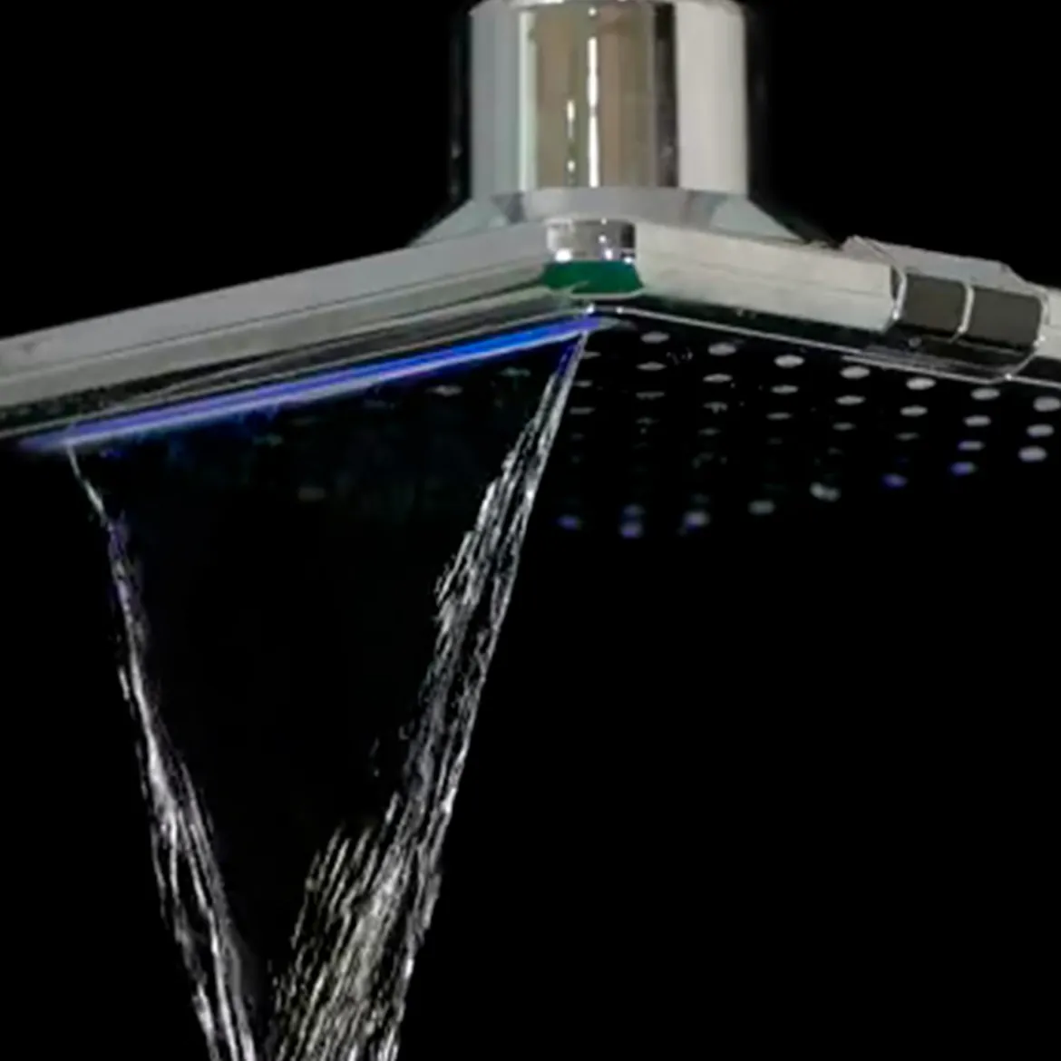 Soffione a Led Quadrato per doccia 25x25 cm