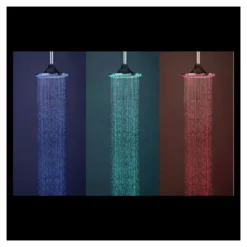 Soffione a Led Tondo per doccia diametro 24 cm a Pioggia