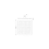 Soffione doccia Inox 250x250 mm