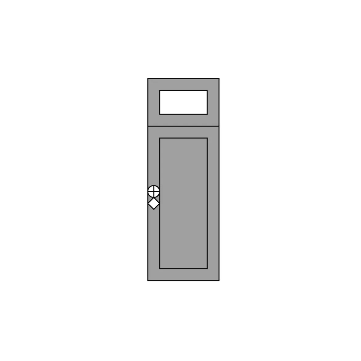 Sopraluce per Porta Blindata da 20cm, 30cm o 40cm