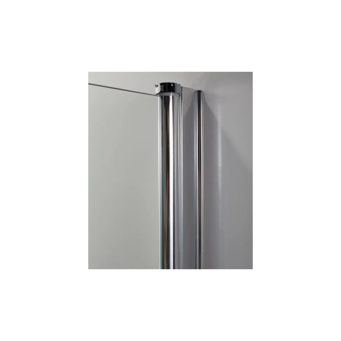 Sopravasca in Vetro 5 mm 86x140 Cristallo Box Parete Vasca da Bagno Cromo Doccia