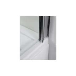 Sopravasca in Vetro 5 mm 86x140 Cristallo Box Parete Vasca da Bagno Cromo Doccia