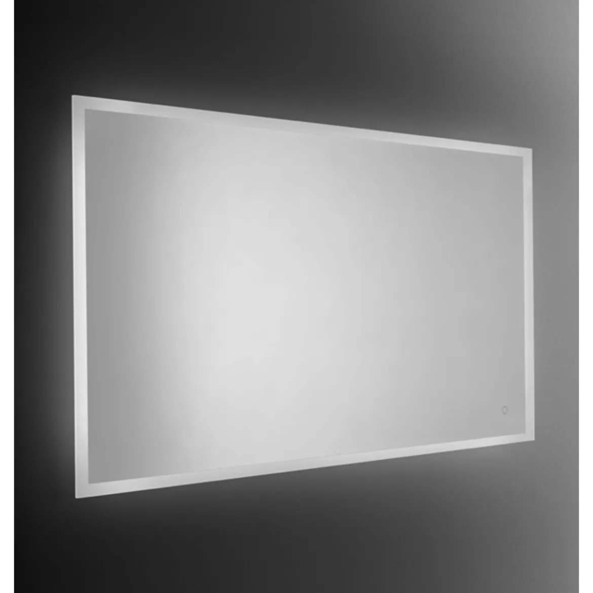 Specchio da Bagno Moderno Rettangolare 100x80 con Illuminazione a Led