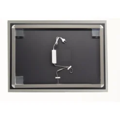Specchio da Bagno Moderno Rettangolare 100x80 con Illuminazione a Led