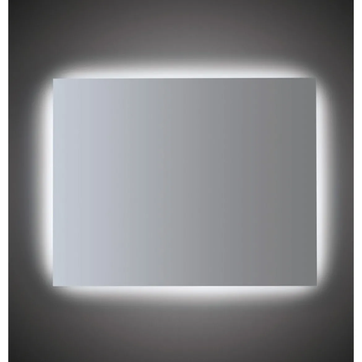 Specchio Moderno Rettangolare 100x70 con Illuminazione a Led da Bagno