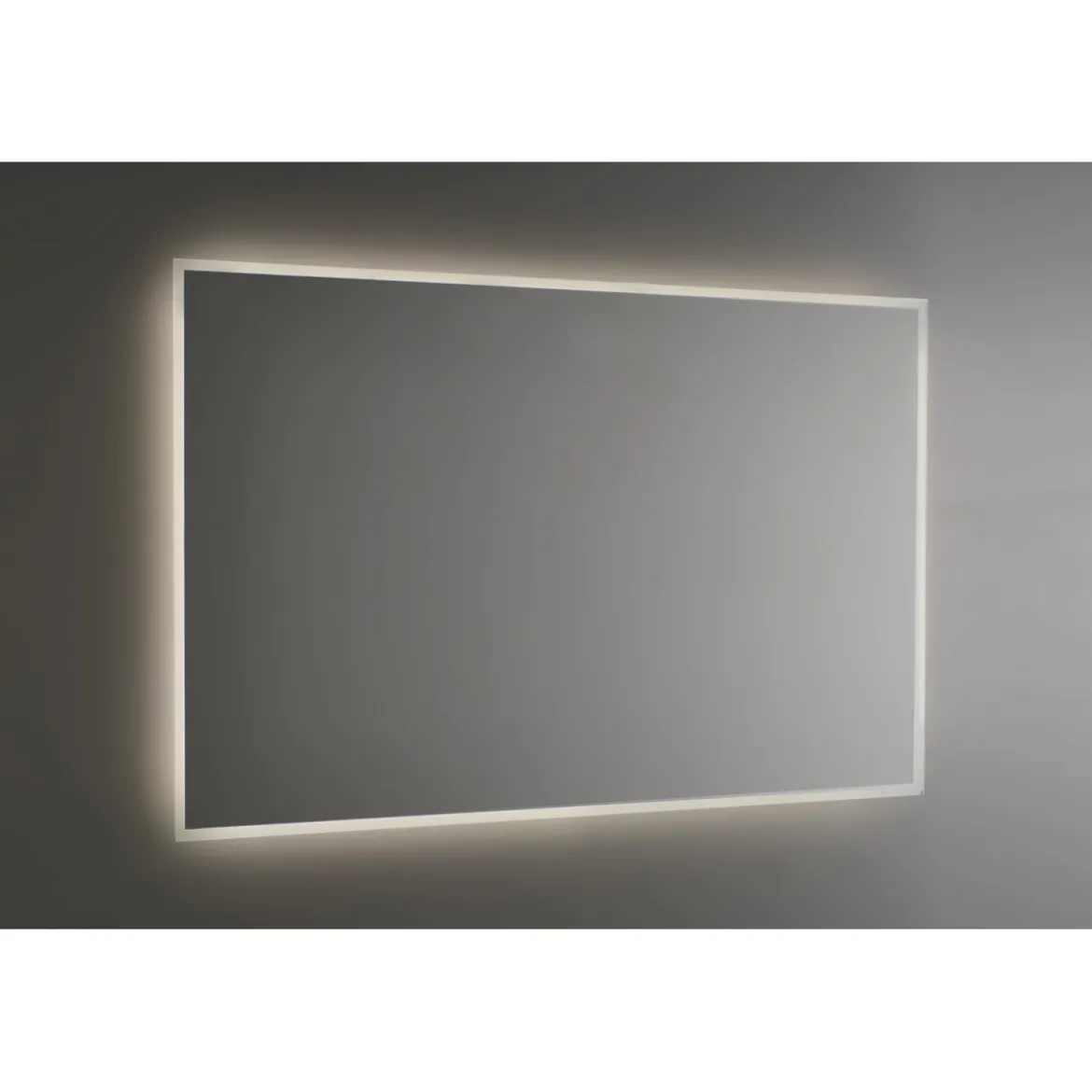 Specchio Retroilluminato Rettangolare 110x80 a Led da Parete da Bagno
