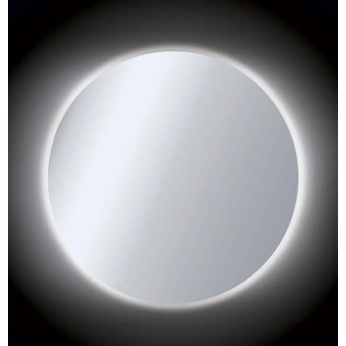 Specchio Tondo Illuminazione Perimetrale a Led 100 cm Design per Bagno