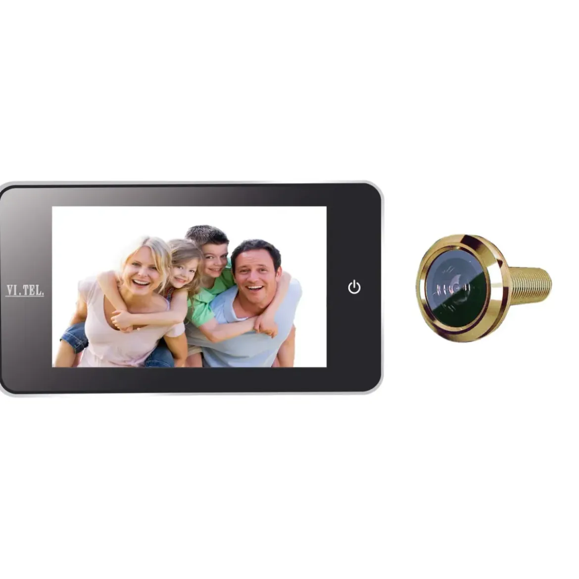 Spioncino Digitale Oro 110° Display 4" Porte 38–110 mm Visione Ampia