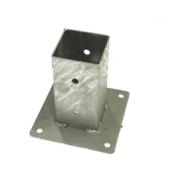Staffa a terra Bicchiere 9x9 cm Quadrato Porta Pilastro Pergole Palo in Legno