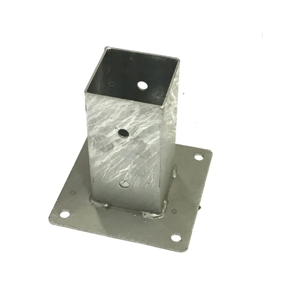 Staffa a terra Bicchiere 9x9 cm Quadrato Porta Pilastro Pergole Palo in Legno