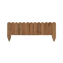 Steccato Bordura Aiuola 120 cm da Giardino Recinzione Staccionata In Legno Pino