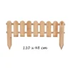 Steccato 110x48 Bordura in Legno da Giardino per Recinzione Staccionata Recinto